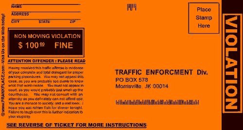 Printable Fake Tickets New Prank Parking Tickets 13 Deals