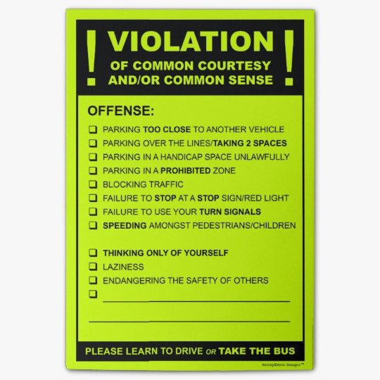 Printable Fake Tickets Unique Funny Fake Parking Ticket Driving Citation Post It Notes