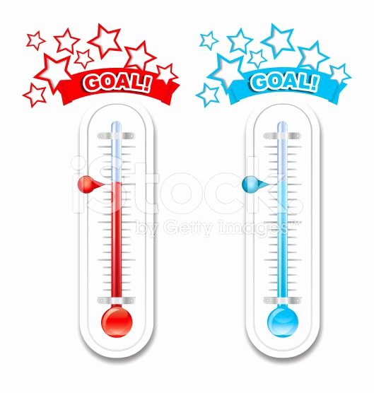 Printable Fundraiser thermometer Inspirational Fundraiser Goal thermometers Royalty Free Stock Vector Art