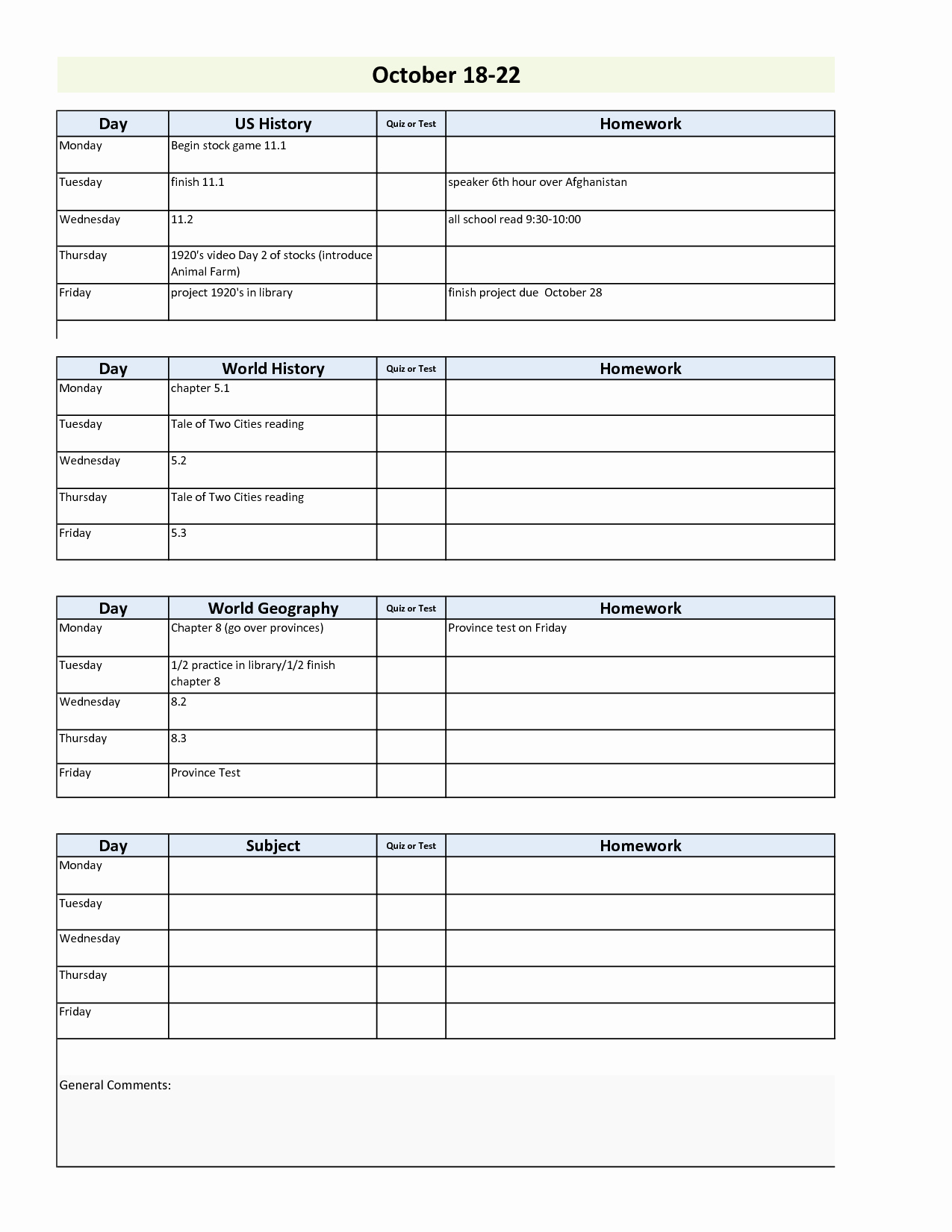 Printable Homework Planner for College Students Inspirational Daily Project organizer Templates Free