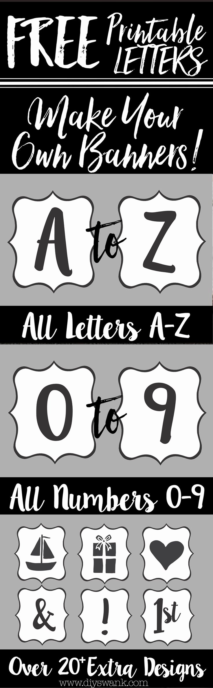 Printable Letter Banners Awesome Best 25 Printable Banner Letters Ideas On Pinterest