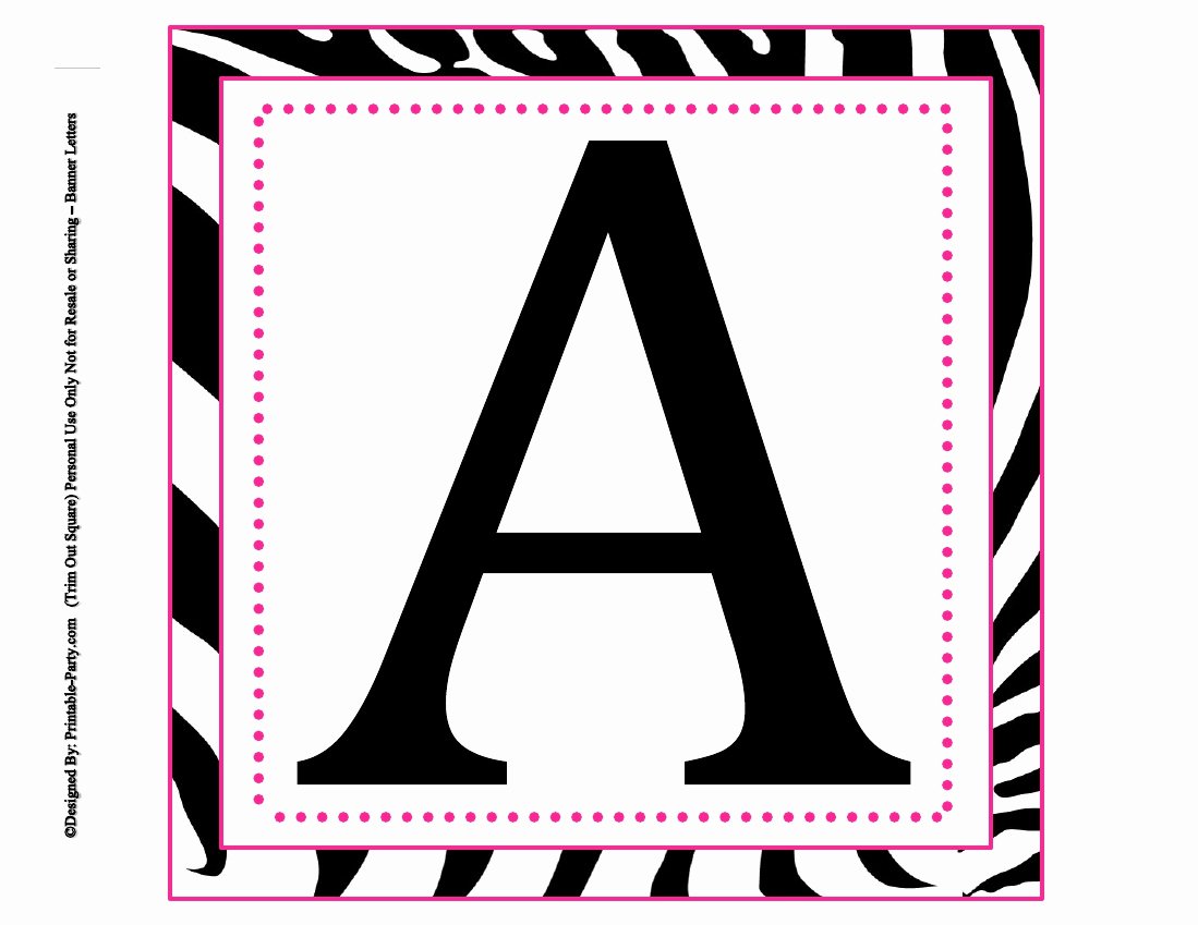 Printable Letter Banners Lovely 8x8 Inch Square Printable Alphabet Letters