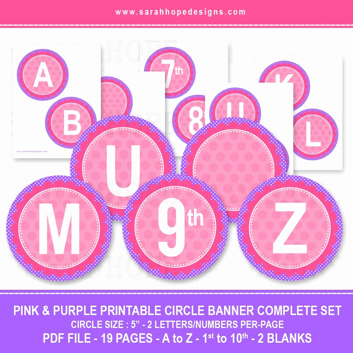 Printable Letter Banners New Spell Out Anything with these Free Alphabet Circle Banners