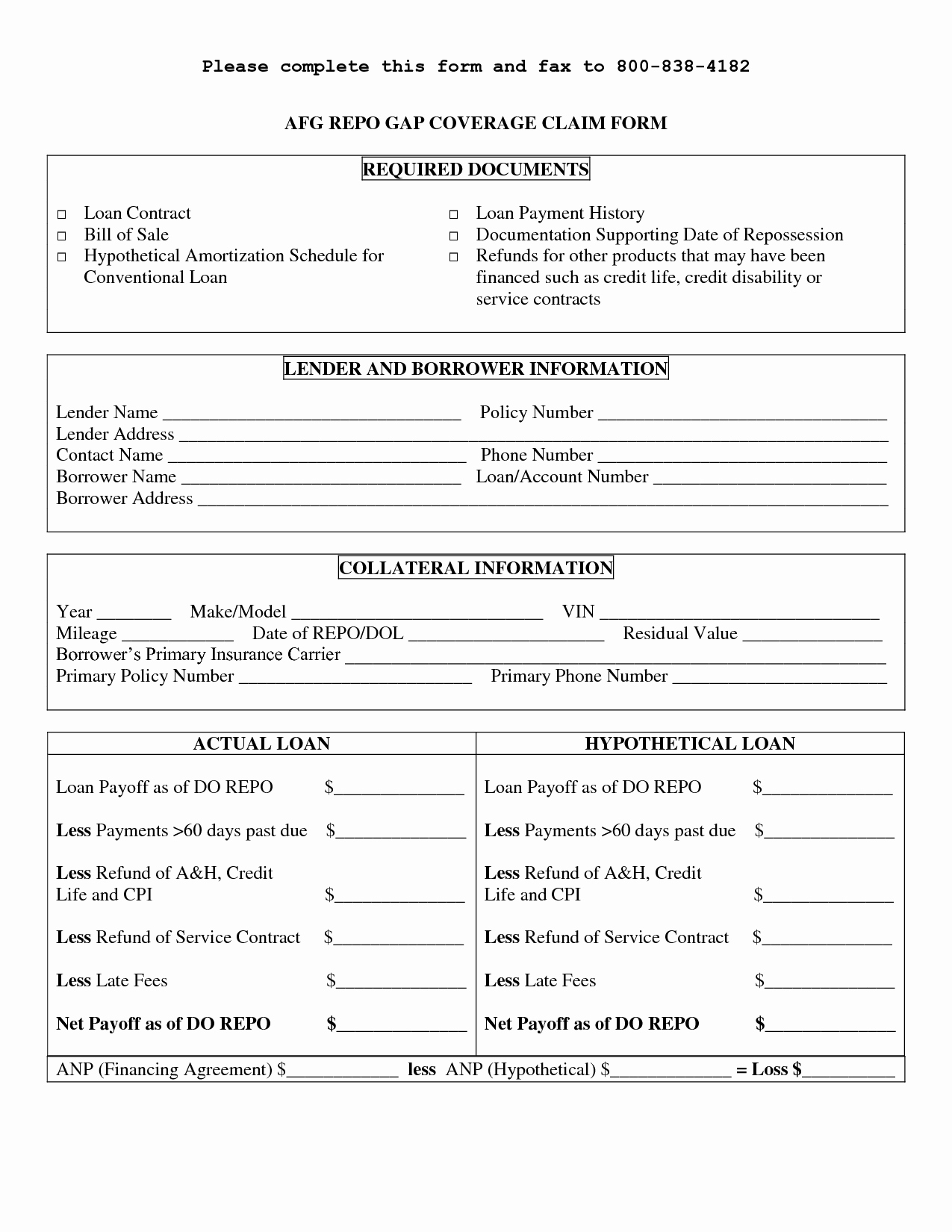 Printable Loan Agreement Elegant Printable Sample Personal Loan Contract form