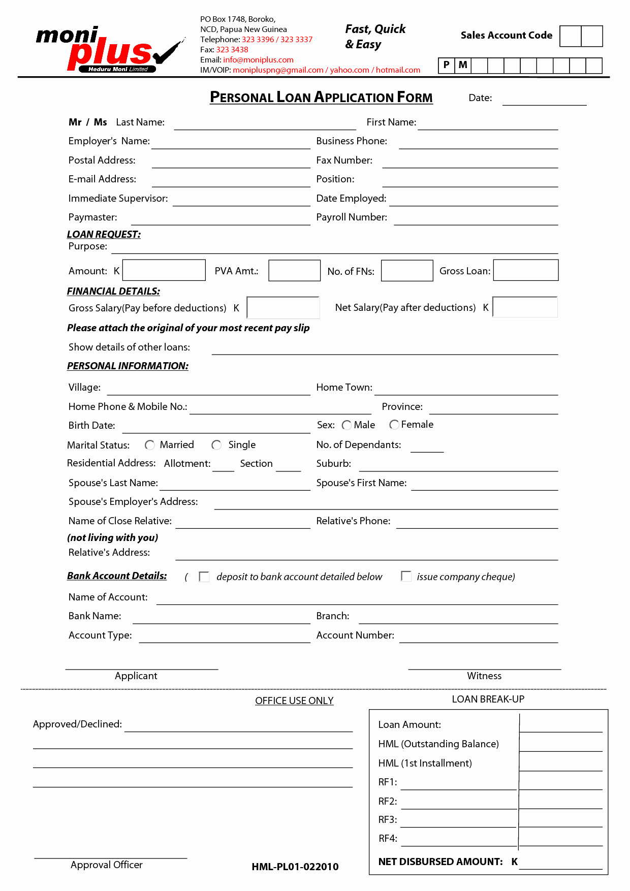 Printable Loan Agreement New Printable Sample Personal Loan Contract form
