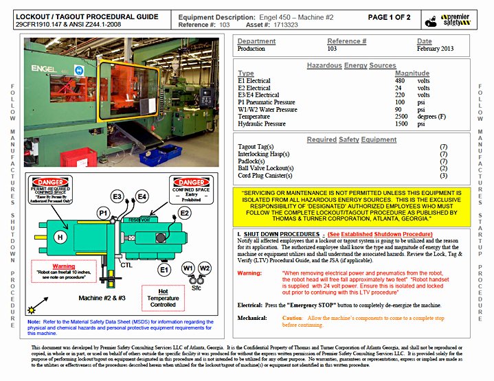 Printable Lock Out Tag Out Tags New Lock Out Tag Out Procedures Template Standard Procedures