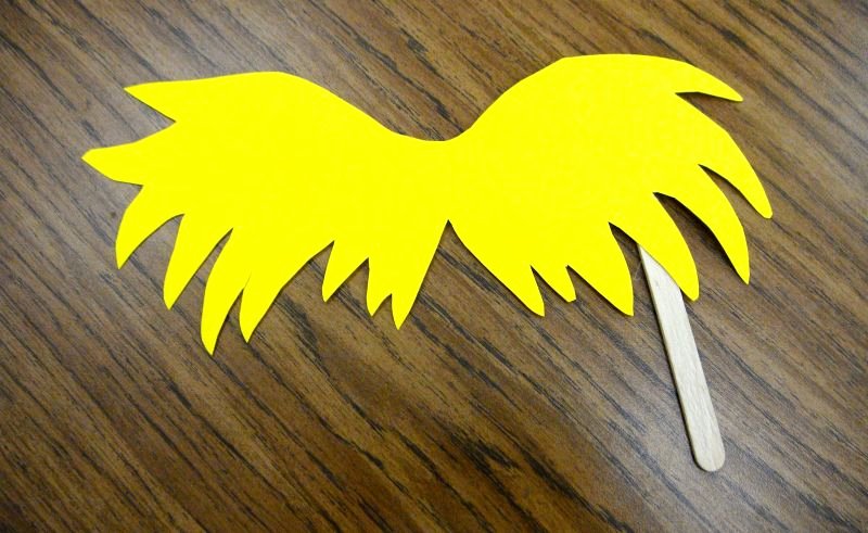 Printable Lorax Mustache and Eyebrows Awesome Lorax Mustache Template Printable