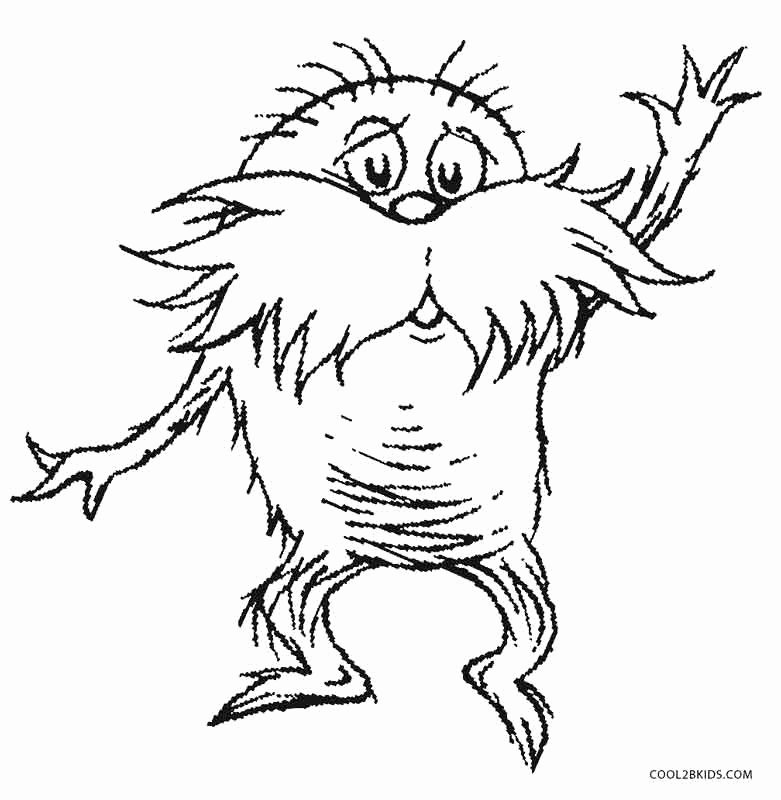 Printable Lorax Mustache and Eyebrows Best Of Printable Lorax Coloring Pages for Kids