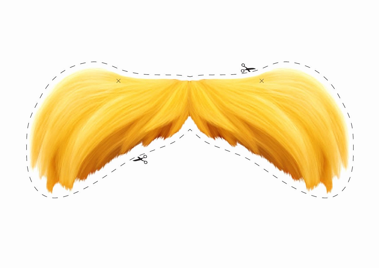 Printable Lorax Mustache and Eyebrows Elegant Lorax Eyebrows Gallery