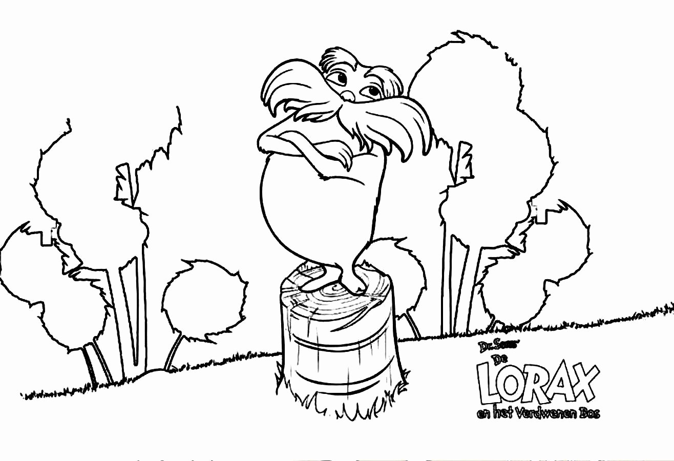 Printable Lorax Mustache and Eyebrows Unique Free Coloring Pages