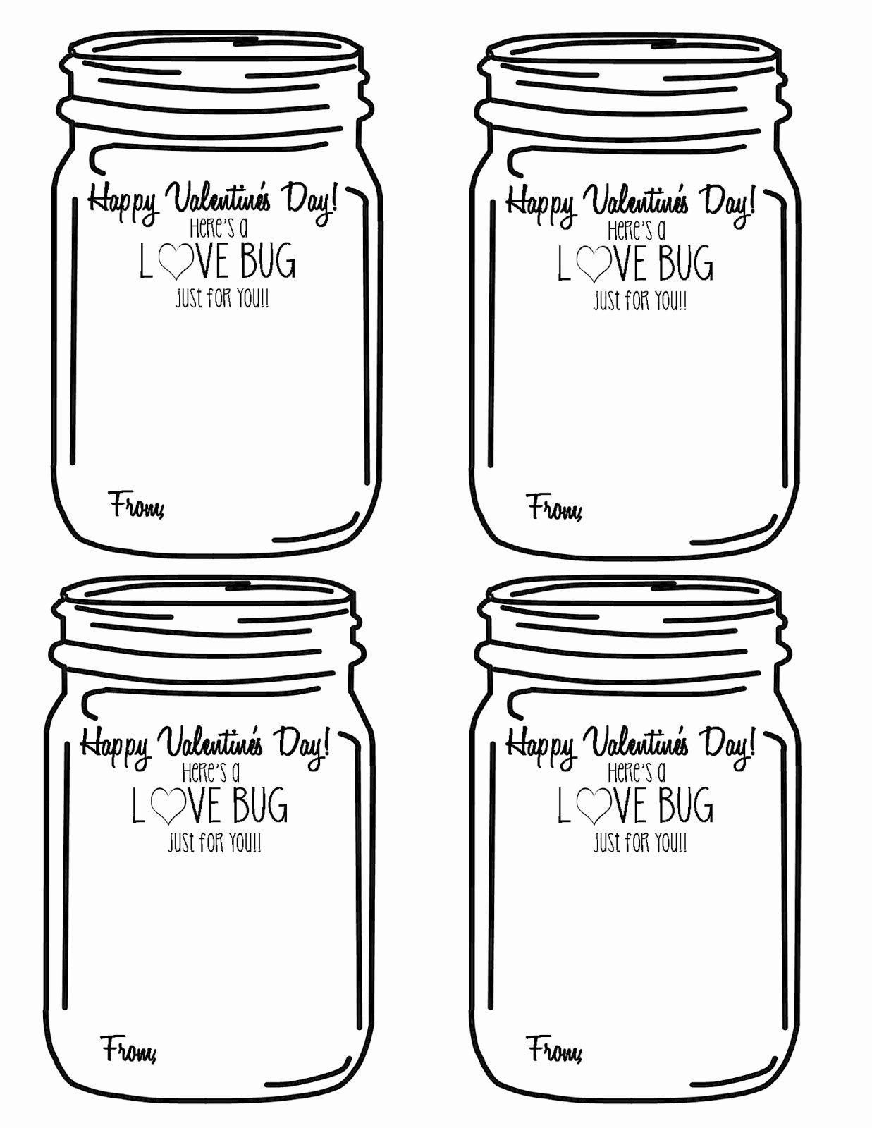 Printable Mason Jar Templates