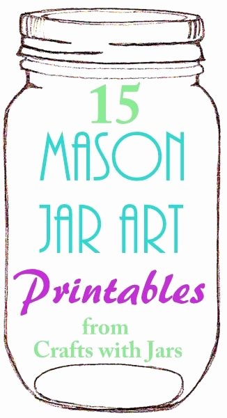 Printable Mason Jar Templates Lovely Ball Jar Clipart Collection