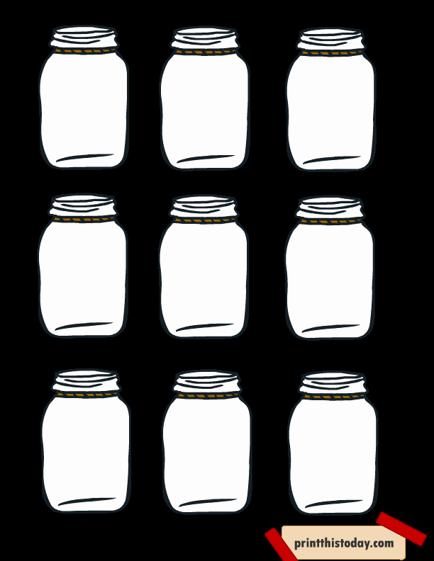 Printable Mason Jar Templates