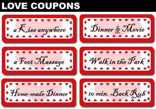 Printable Massage Coupons Beautiful 4 Girls 14 Days Of Valentine S Day Three