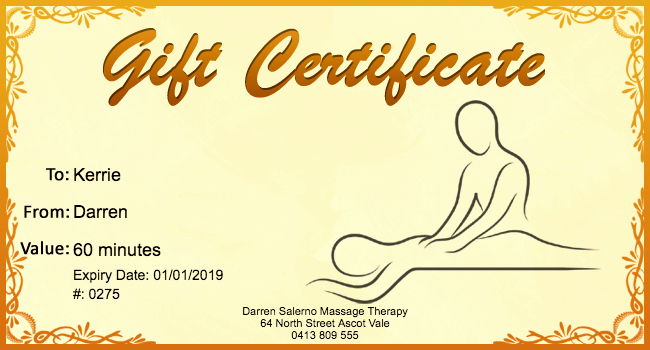 Printable Massage Coupons Best Of Free Massage Gift Certificate Template 01 Gift Template