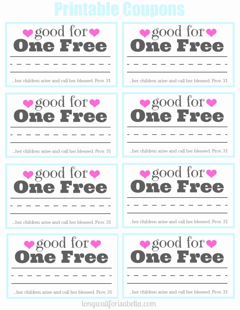 Printable Massage Coupons Inspirational Printable Coupon Book for Mom