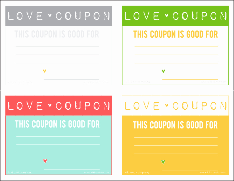 Printable Massage Coupons New Love Coupons Free Download Kiki &amp; Pany