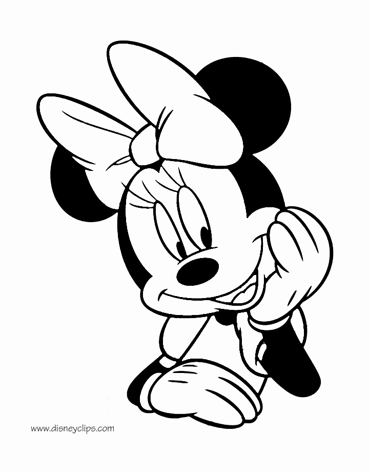 Printable Minnie Mouse Head Awesome Minnie Mouse Face Coloring Pages
