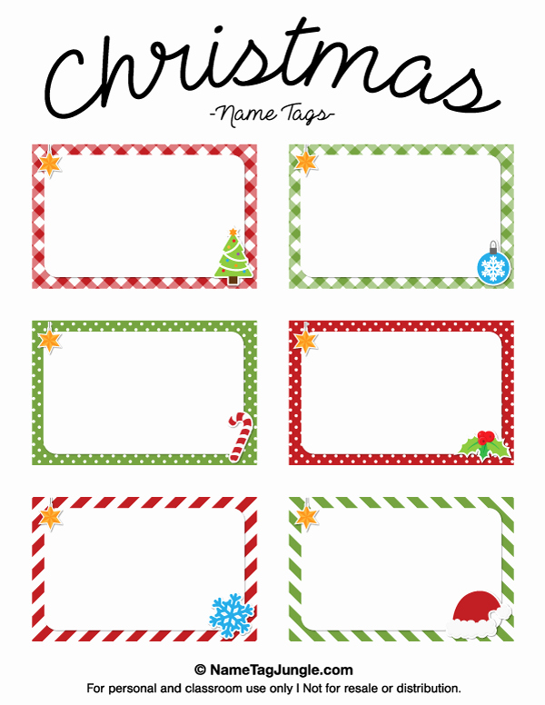 Printable Name Tags for Preschool Best Of Free Printable Christmas Name Tags the Template Can Also