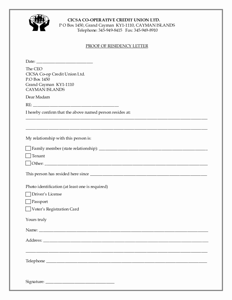 Printable Notarized Letter Of Residency Template Awesome 24 Of Template Proof Renters Insurance