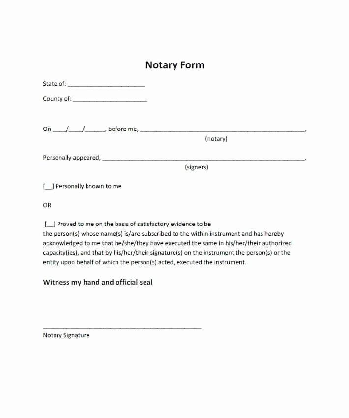 Printable Notarized Letter Of Residency Template New Free Notarized Letter Template Sample format Example