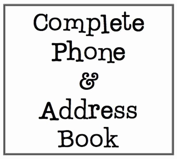 Printable Phone Book Beautiful Unavailable Listing On Etsy