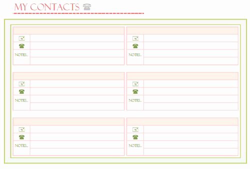 Printable Phone Book Template Lovely A Typical English Home July 2012