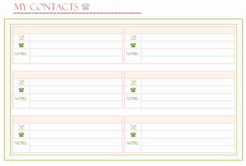 Printable Phone Book Template Lovely A Typical English Home July 2012