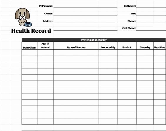 Printable Puppy Shot Record Elegant 17 Best Images About Dog Cat Shelter ️