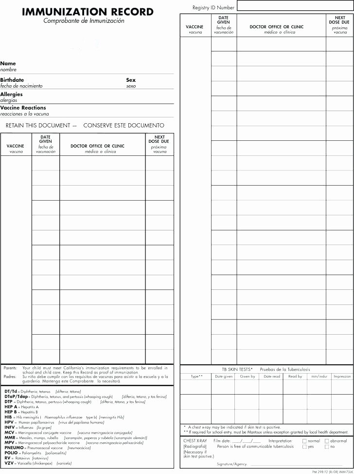 Free Printable Puppy Shot Record Form