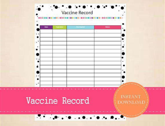 Printable Puppy Shot Records Luxury Pet Vaccine Record Printable Pet Care Kit Pet Care