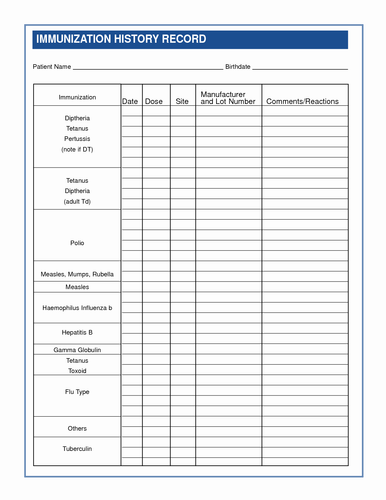 Printable Puppy Shot Records Unique Dog Vaccination Record Template