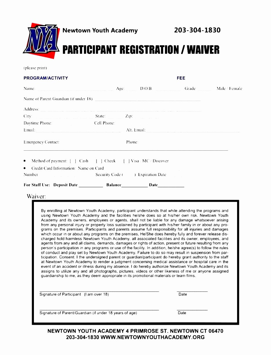 Printable Registration form Template Lovely 7 Baseball Registration form Template Piuur