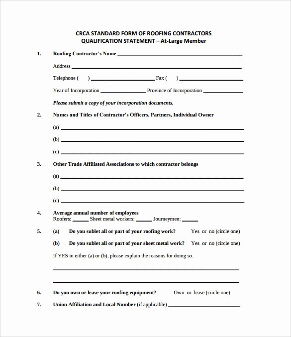 Printable Roofing Contracts Lovely Roofing Contract Template 9 Download Documents In Pdf