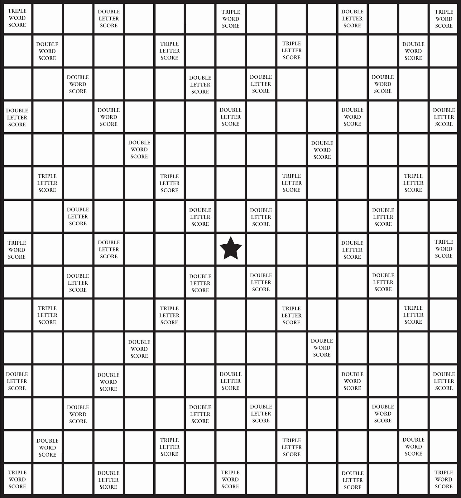 Printable Scrabble Board Template Elegant Quirky Artist Loft Diy Printable Scrabble Board
