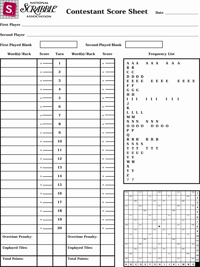 Printable Scrabble Board Template Luxury Printable Scrabble Score Sheets Download In Pdf