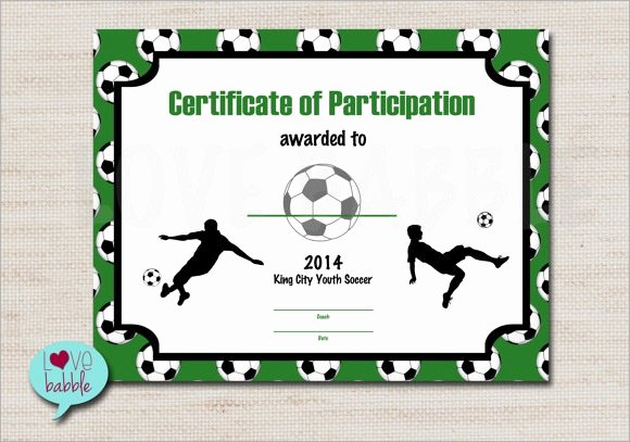 Printable soccer Certificate Elegant Football Certificate Template 16 Download Documents In