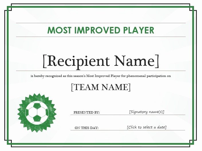 Printable soccer Certificate Fresh 13 Free Sample soccer Certificate Templates Printable