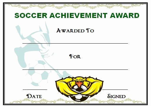 Printable soccer Certificate Lovely 30 soccer Award Certificate Templates Free to Download