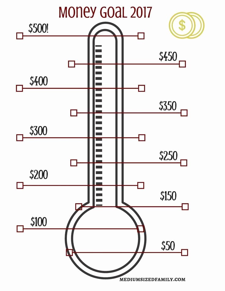 Printable thermometer Goal Chart Fresh A Free Printable thermometer Chart to Help Reach Your