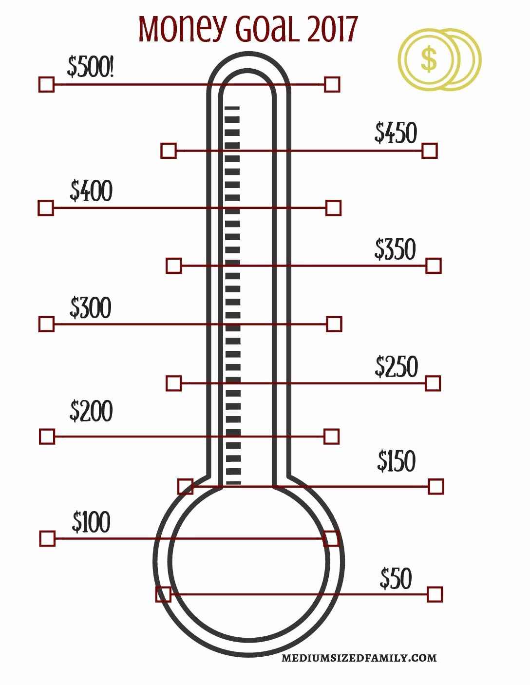 Printable thermometer Goal Lovely A Free Printable thermometer Chart to Help Reach Your