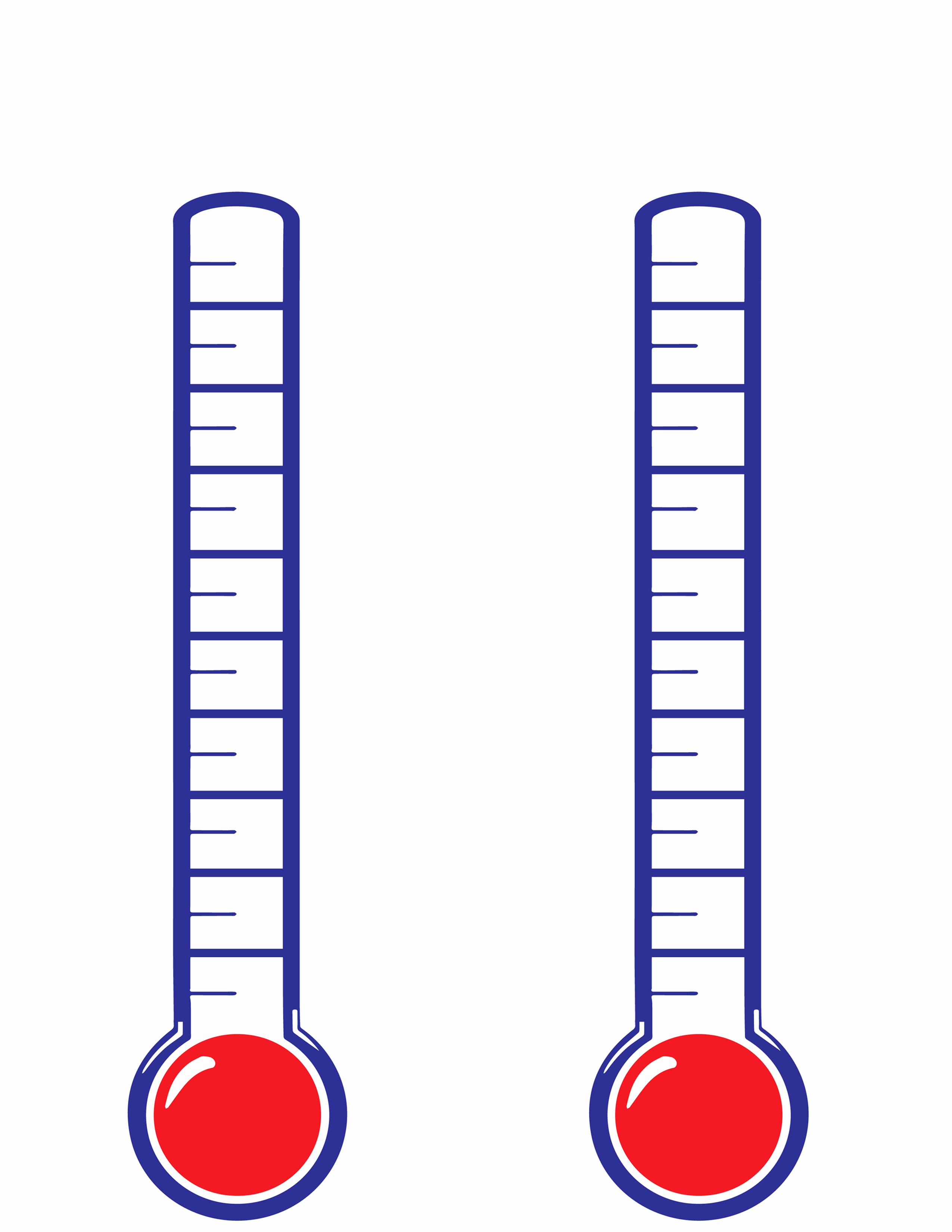Printable thermometer Goal New Goal thermometer Template
