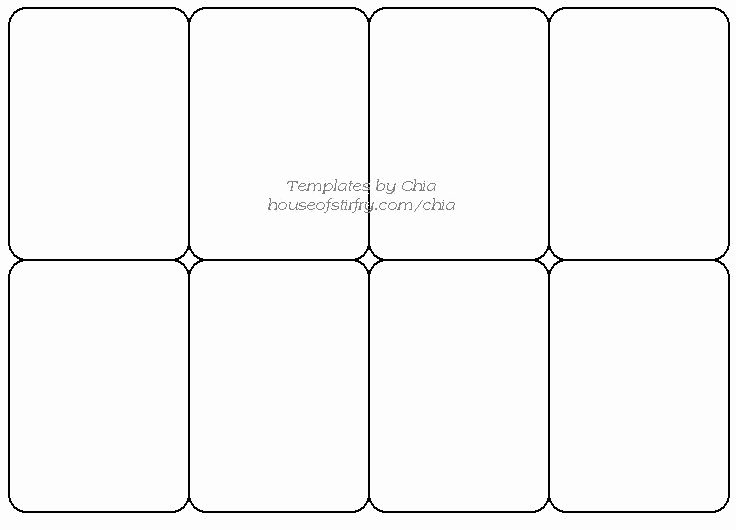 Printable Trading Card Template Beautiful Templete for Playing Cards Artist Trading Cards