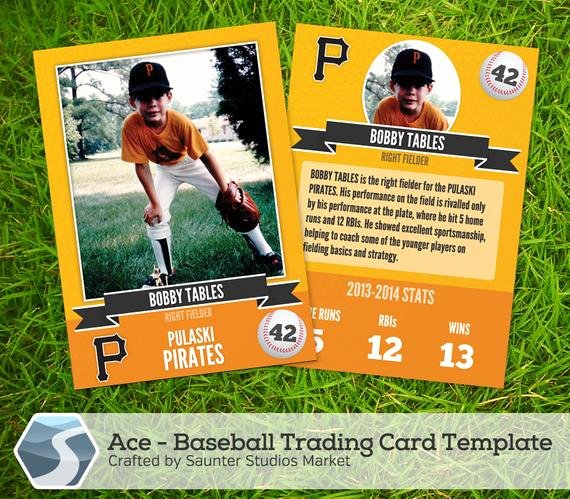 Printable Trading Card Template Best Of Ace Baseball Trading Card 2 5 X 3 5 Shop