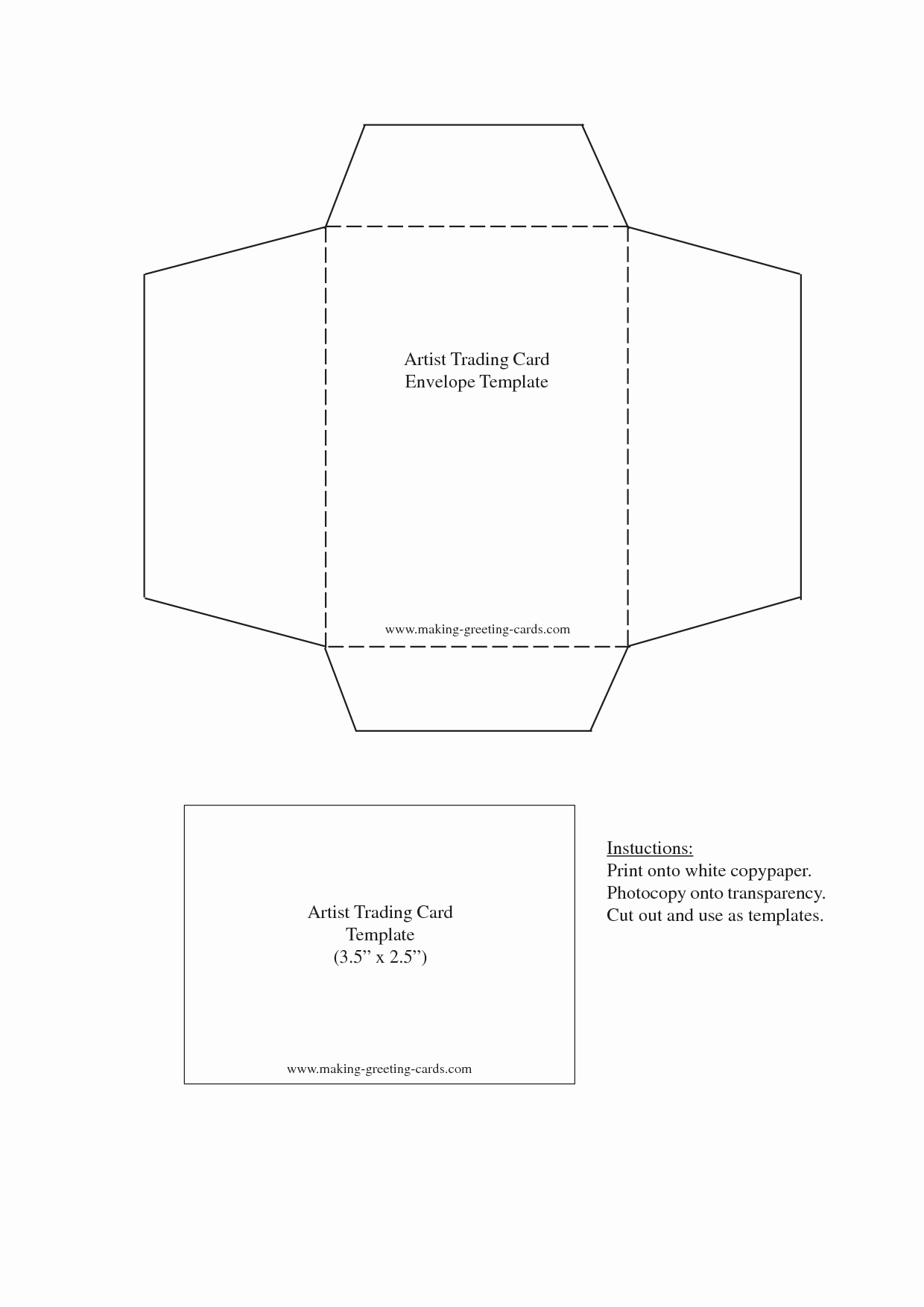 Printable Trading Card Template Fresh atc Trading Card Templates Printable