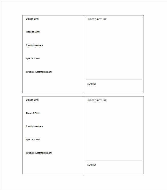 Printable Trading Card Template Inspirational Trading Card Template Word