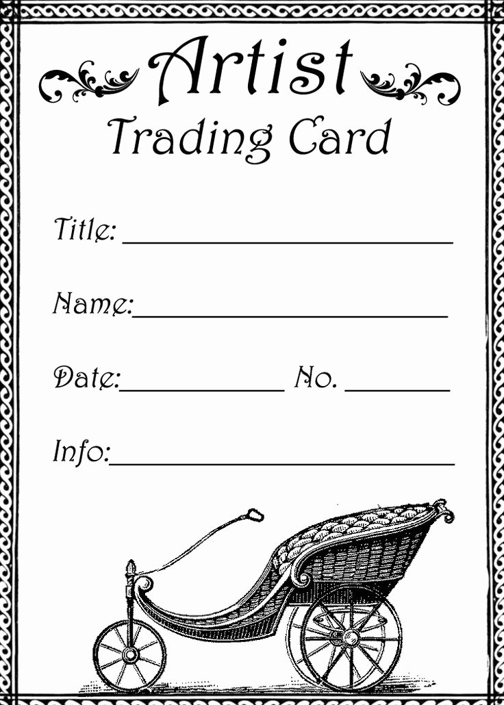 Printable Trading Card Template Luxury atc Trading Card Template 001 atc