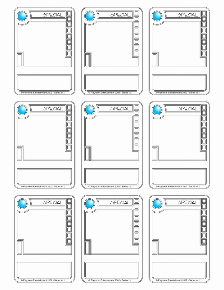 Printable Trading Card Template New Trading Card Template