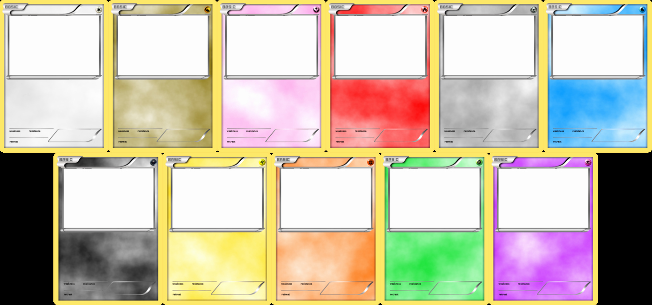 Printable Trading Card Template Unique Pokemon Blank Card Templates by Levelinfinitum On Deviantart