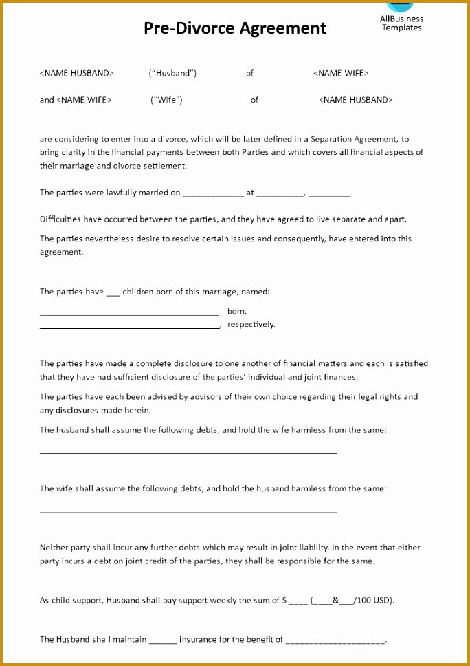 Private Settlement form Elegant 3 Private Child Support Agreement Template